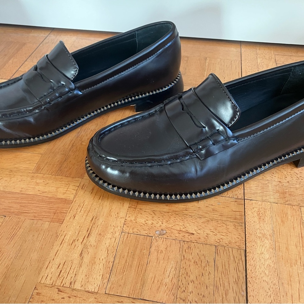 Freda Salvador Elba Penny Loafers in Espresso Spazzolato